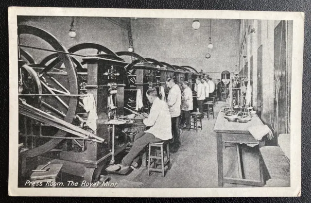 Royal Mint - Press Room Machinery - Workers - Industrial Heritage -An Unused p/c