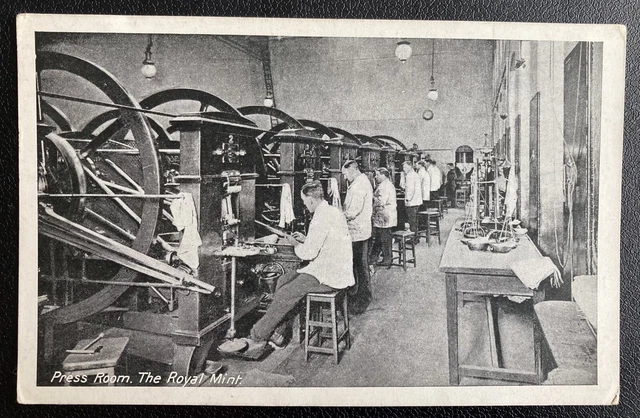 Royal Mint - Press Room Machinery - Workers - Industrial Heritage -An Unused p/c