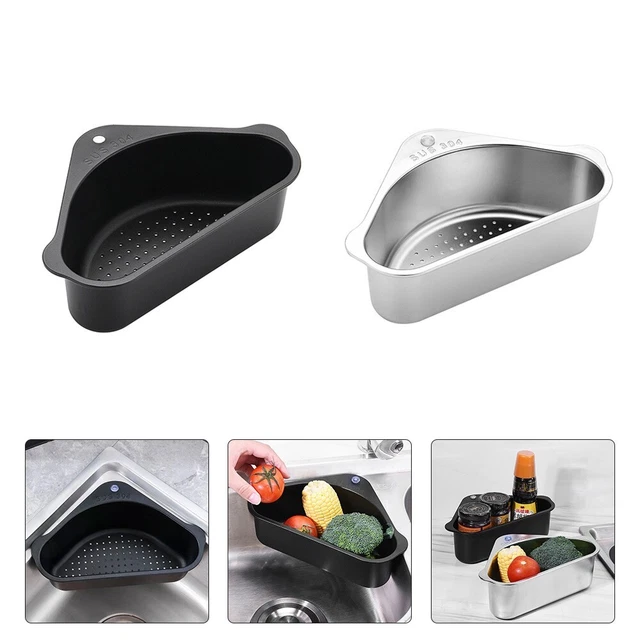 Lavello cucina cesto gocciolatore acciaio inox design elegante triangolo