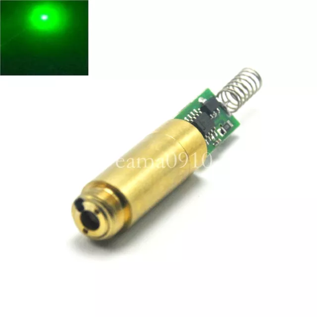 INDUSTRIAL/LAB APC 3VDC 532nm 50mW Green Laser DOT Module Diode Laser Brass Host