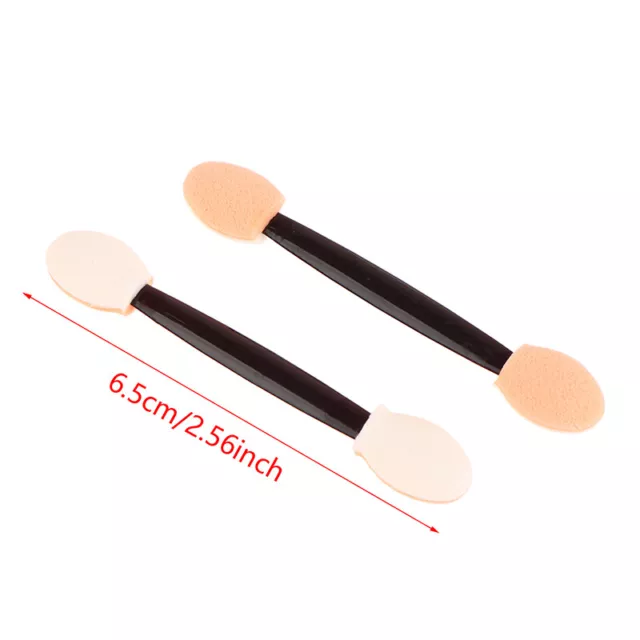 100pcs Double-Head Sponge Stick Eye Shadow Applicator Cosmetic Makeup Brush 3