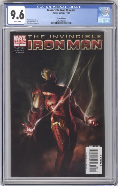 Invincible Iron Man #5 Variant Edition CGC 9.6 HI GRADE Marvel Comic Tony Stark