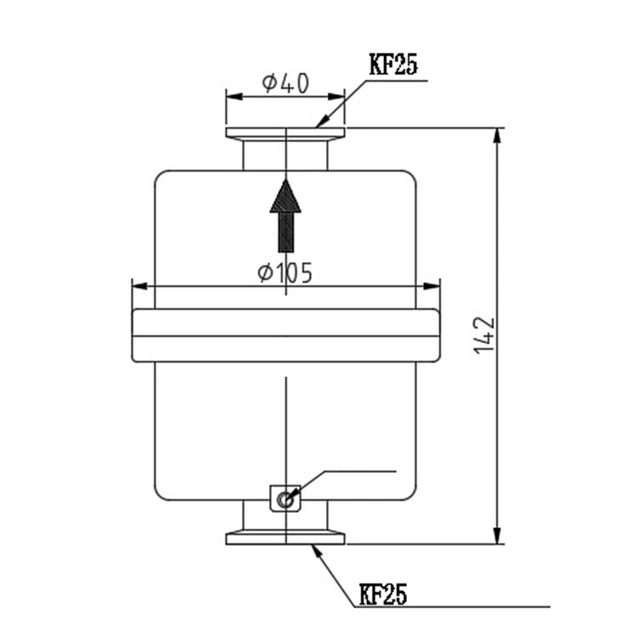 KF25 VACUUM PUMP Exhaust Oil Mist Filter Eliminator Replacement Kit