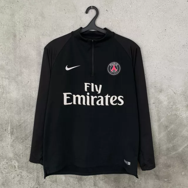 Paris Saint-Germain 2018-19 Training Football 1/4 Zip Top Nike Drill Psg Size L