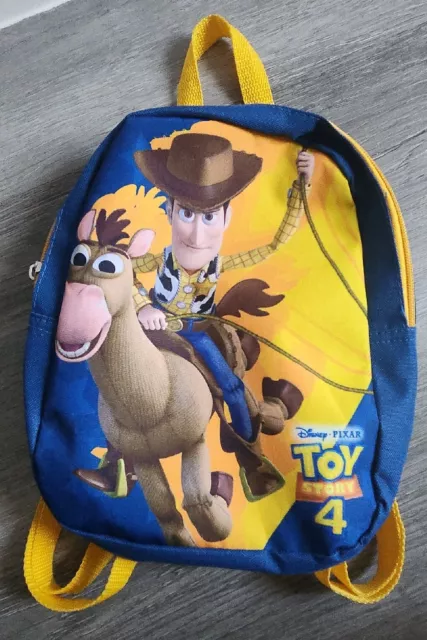 Disney Toy Story 4 Woody Bulleye Boy Kids Backpack Adjustable Strap Zipper