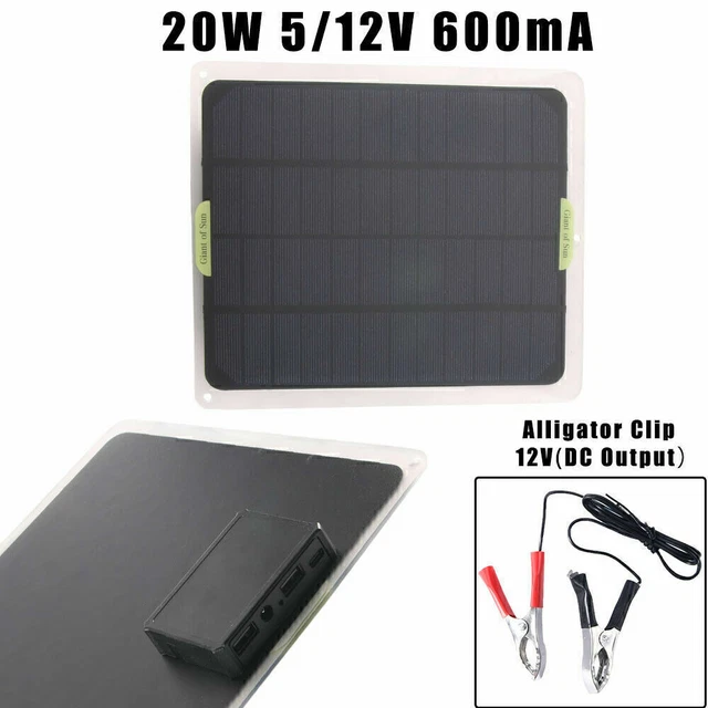 Pannello Solare Da 5W per Telecamera Di Sicurezza a Batteria Ricaricabile, Da Es