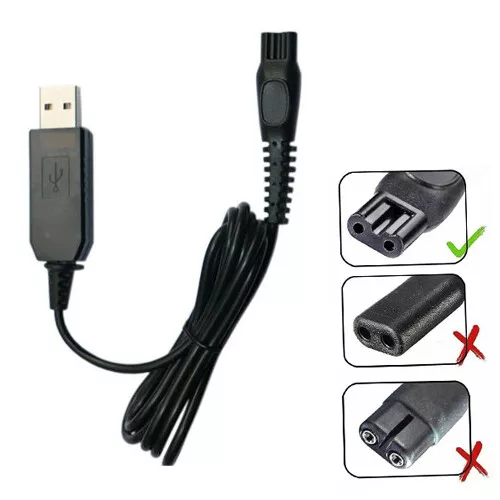 15V USB Charger Cable Charger Cord Lead for Philips Norelco HQ8505 HQ8500 HQ6425