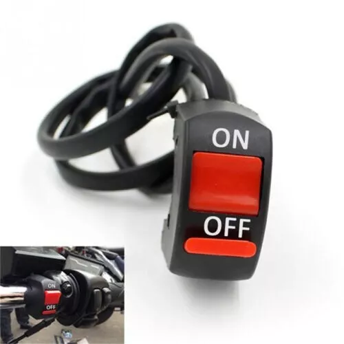 Cut Off 22Mm Light  Switch Dirt Pit Bike Motocross Quad Buggy Cart On/Off