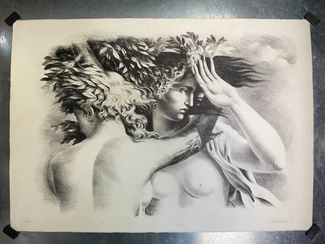 Original Carlo Maria Mariani Signed Lithograph