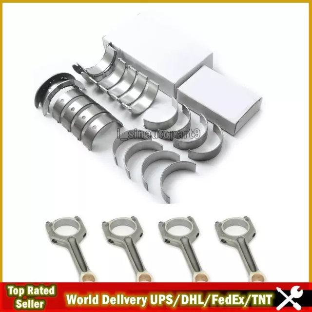4x Con Rods Conrod & Bearing Set FOR BMW Sedan F30 N20B20 11247624616 2.0T I9S