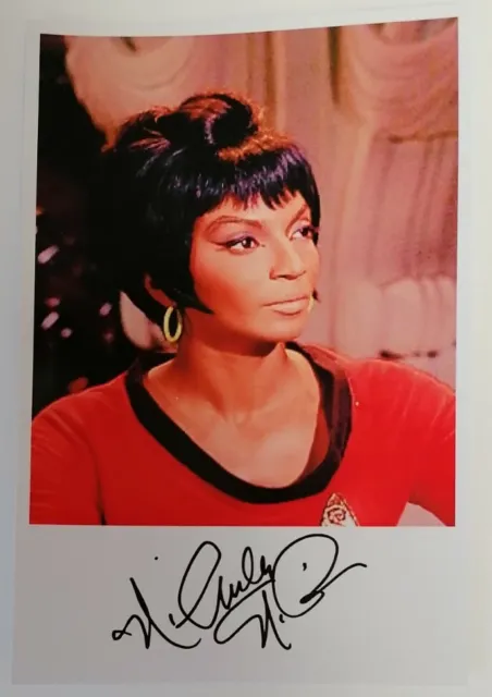 PRINT - 1960s Star Trek OS Nichelle Nichols Uhurua Autograph Reprint 6"X4" Photo