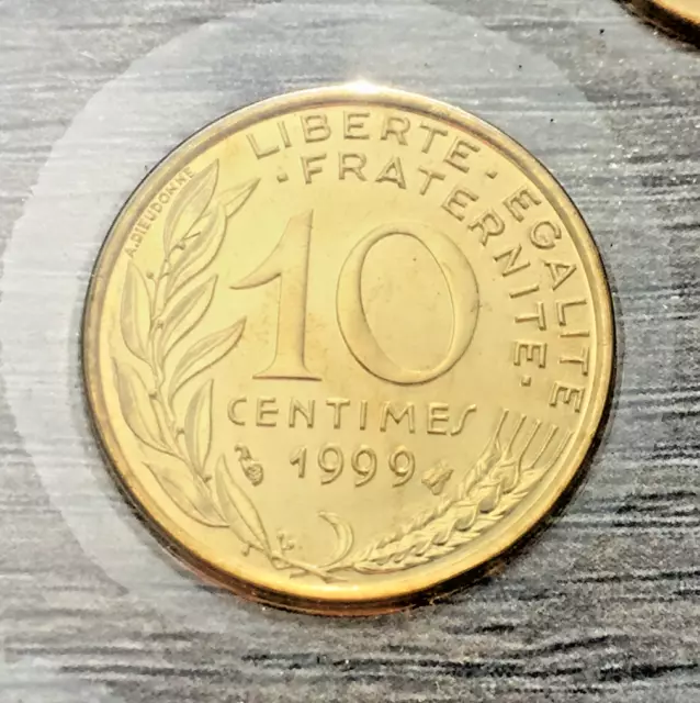 10 Centimes 1999 Bu Fdc Sous Scellé