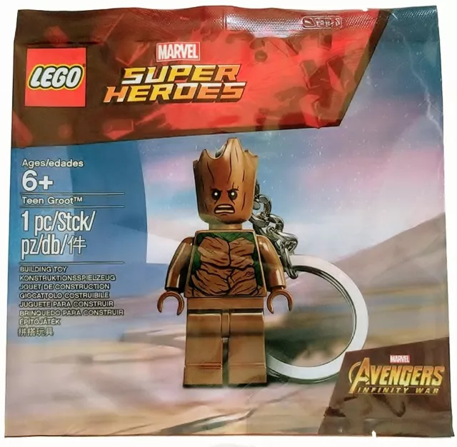 LEGO Marvel Guardians Of The Galaxy Avengers - Teen Groot Keychain - New Sealed LEGO Marvel Guardians Of The Galaxy Avengers - Teen Groot Keychain - New Sealed