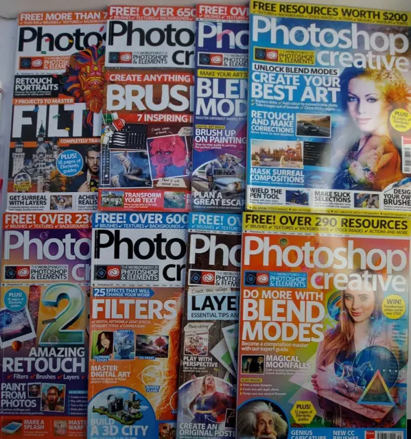 Photoshop Creative Magazine Lot of 8