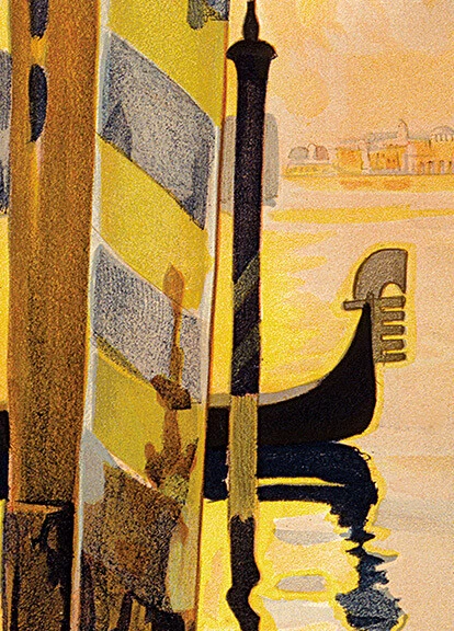 1920s Venice Italy Venise et le Lido Vintage Style Travel Poster - 24x36 2