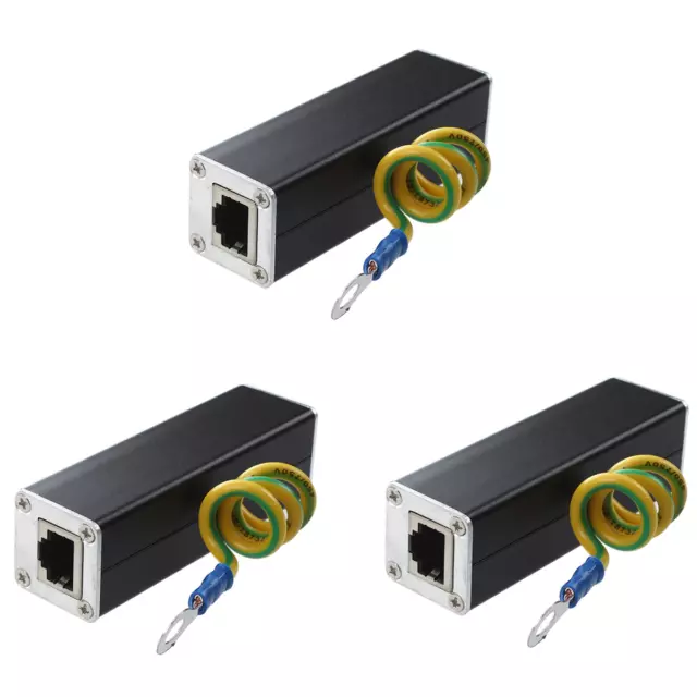 3X RJ45 Plug Ethernet  Dispositif de  Contre Les Surtensions 100MHz L1W29801