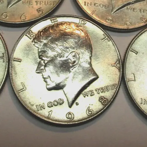 JFK Half Dollar-40% silver-TEN COINS-free shipping