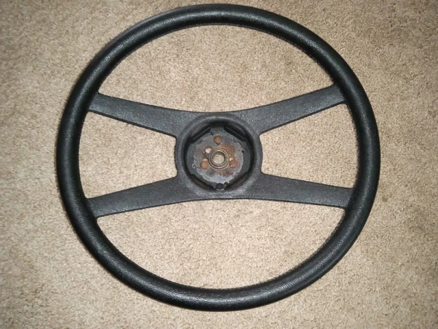 1970-1981 Chevy Camaro Chevelle Vega 4 Spoke Steering Wheel 9752585-5 Black