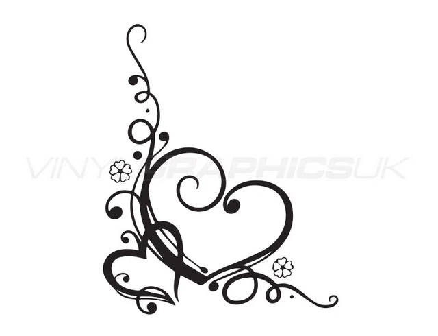 Heart Corner Wall Sticker