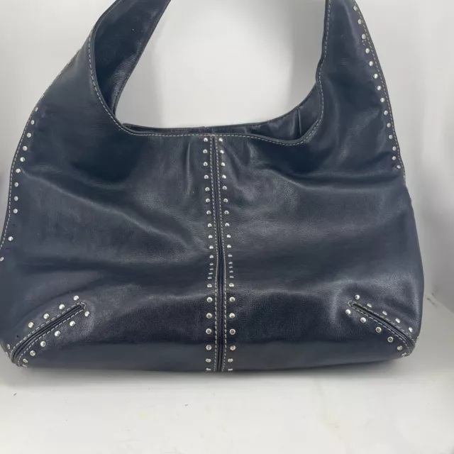 Michael Kors Astor Hobo studded large pebbled leather * flaws