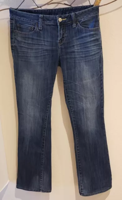 LUCKY BRAND Lola Bootcut Blue Denim Stretch Jeans Womens 8/29 Low Rise 30"Inseam