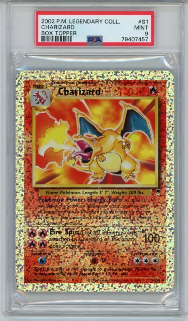 Pokemon CHARIZARD S1/S4 - LEGENDARY COLLECTION BOX TOPPER PROMO - (EX)