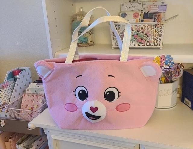 Rare HTF Dolls Kill xCare Bears Cheer Bear Buddy Tote Bag Fur NWT