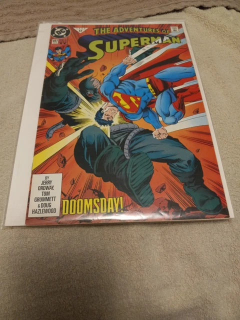 The Adventures Of Superman #497 Doomsday! 1992 DC Comics.