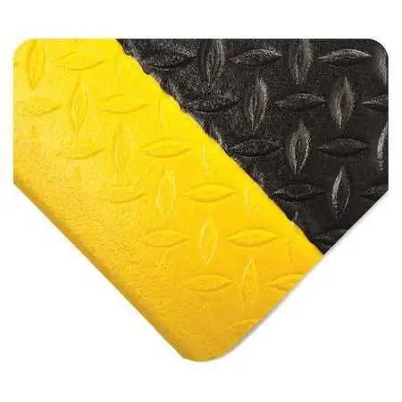 WEARWELL 452.12X2X30BYL Diamond Tuf Sponge, Black/Yellow, 2 ft. W x 30 ft. L,