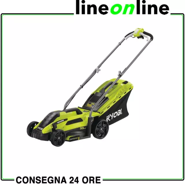 Tagliaerba rasaerba elettrico Ryobi RLM13E33S a spinta 1300W cesto e mulching