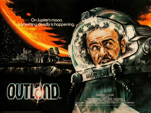 OUTLAND 1981 UK quad poster print 30x40" Sean Connery Peter Boyle FREE P&P