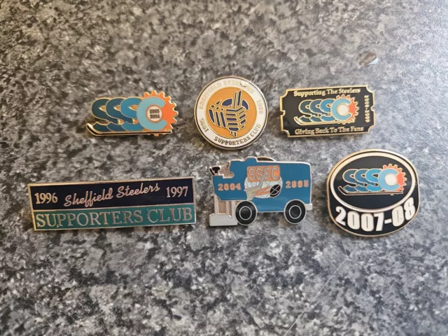 Sheffield Steelers Supporters Club Badges