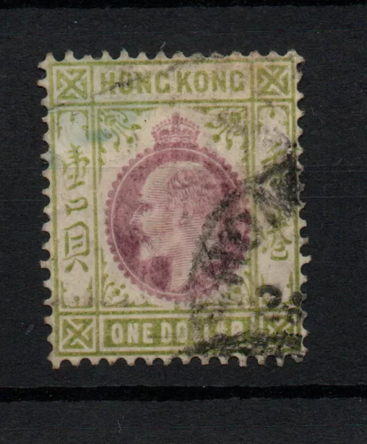 Hong Kong KEVII 1904 $1 MCCA SG86 fine used WS23928