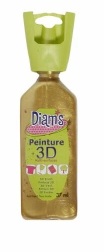 Pintura Diam's 3D 37ML Nacarado Oro Antiguo