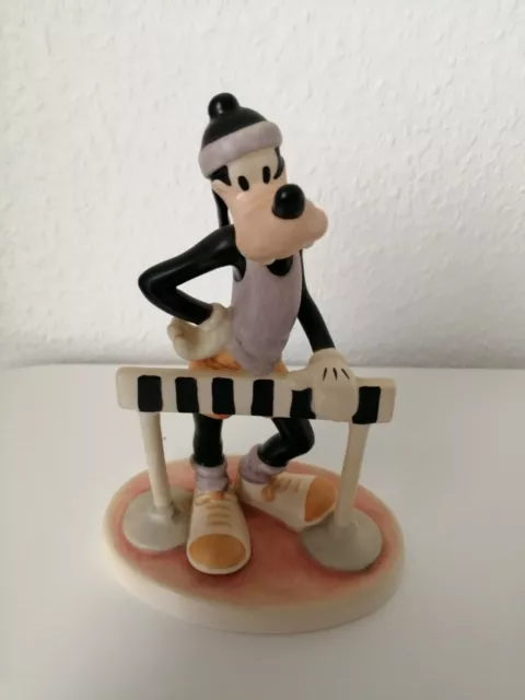 Goebel Disney Figur- Goofy als Hürdenläufer – 1987 Selten - sehr guter Zustand
