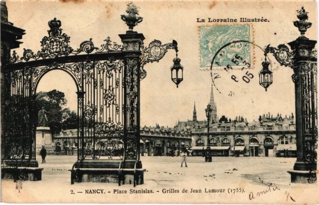 CPA Nancy-Place Stanislas-Grilles by Jean Lamour (18685)