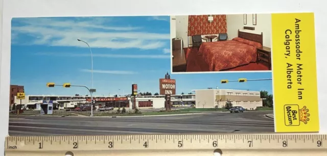 Ambassador Motor Inn (Best Western) Calgary, Alberta Oversized Postcard