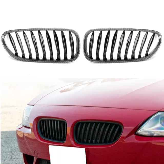 Front Fence Grille Parrilla de calandre Carbon Fiber Pour BMW Z4 E85 03-08 EF3