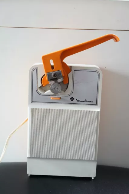 OUVRE-BOÎTE ÉLECTRIQUE MOULINEX, orange, années 70 EUR 8,00 - PicClick FR