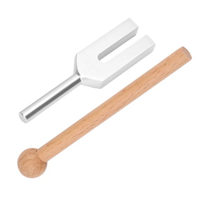 4096 Forchetta Tuning Lega Alluminio Forcella Tuning Legno Martello Suono Terapia Guarigione SDS