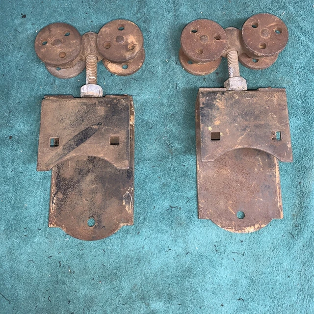 Pair of Antique Sliding Barn Door Rollers