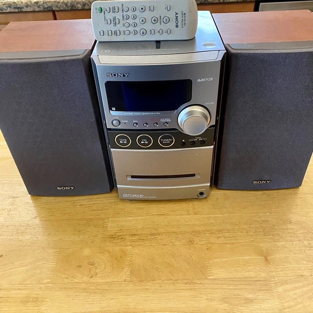 SONY CMTNEZ30 STEREO HiFi CD Cassette AM/FM Component System Remote
