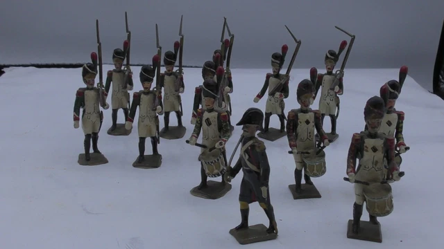 Soldats De Plomb Anciens CBG Mignot - Les Marins : 3 Matelots Au Feu - Occasion