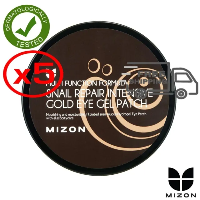 [ MIZON ] Parches de Gel para Ojos Dorados Intensivos Snail Repair (60 UDS)...