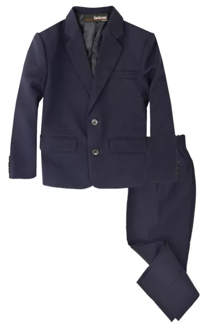 G218 Gino Giovanni Boys 2 Piece Suit Set Toddler to Teen