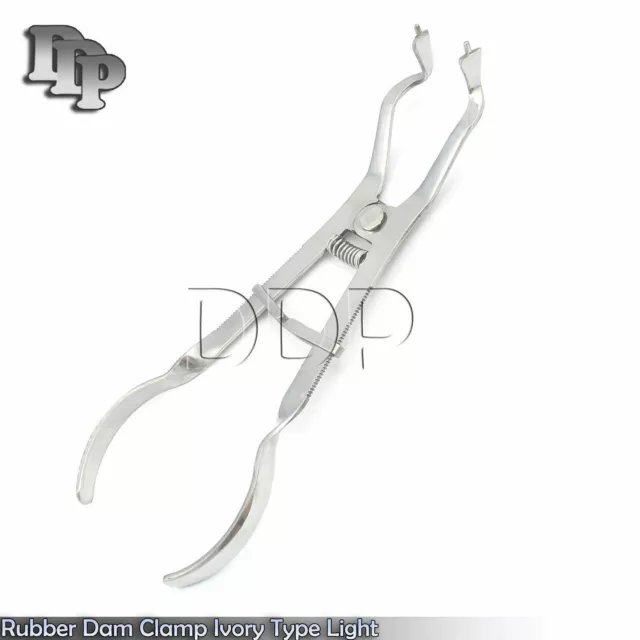 2 Pieces Of Rubber Dam Clamp IV Type Forceps Surgical Dental Instruments