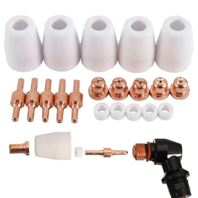 PT31 Kit Materiali di Consumo Tagliaplasma 20pz Set Suggerimenti Elettrodi per C