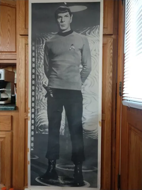 Life Size Star Trek Poster Commander Spock 70X26 The Final Frontier Black White