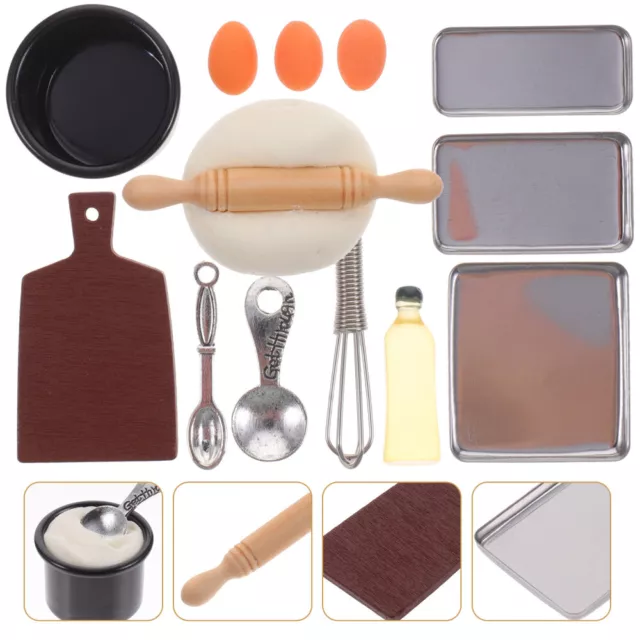 Tiny Things Miniature Kitchen Pretend Play Utensils Dollhouse Accessories Child