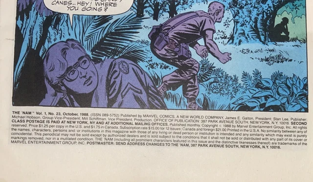 Marvel Comics The Nam #23 1988 3
